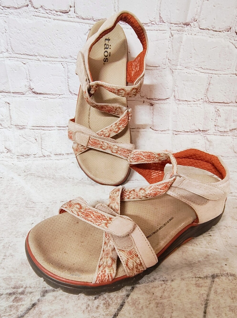 Taos Women's Zen Orthotic Comfort Sandals Clay Cantaloupe Hiking